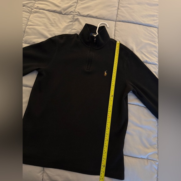 Polo Ralph Lauren Black Quarter Zip Pullover Sweater Size S - Picture 12 of 15